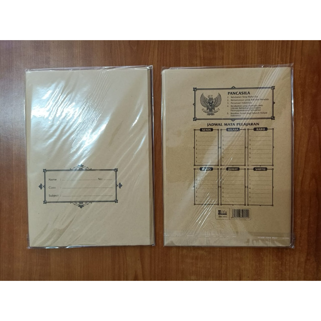 

SAMPUL BUKU TULIS KWARTO / BOXY KERTAS COKLAT SAMSON