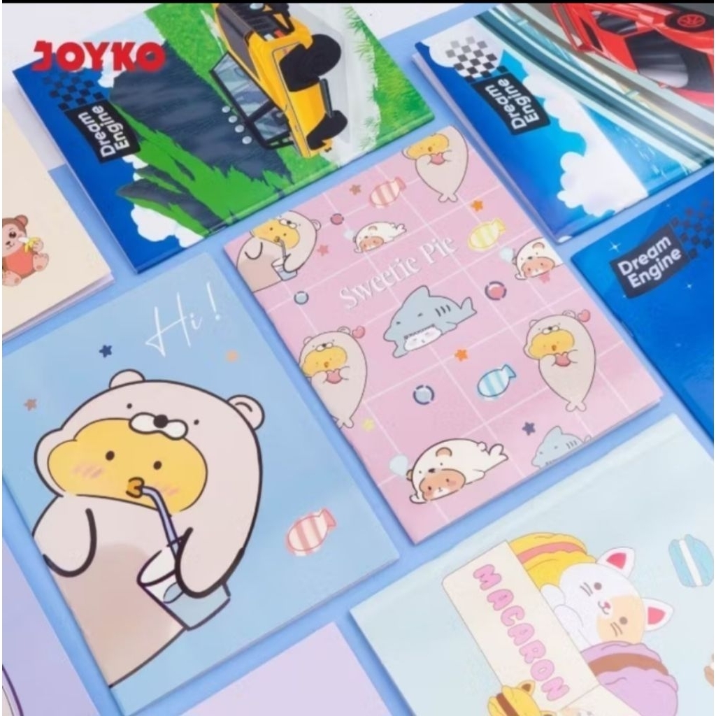 

buku tulis Joyko 58 lembar isi 1pak/10 buku