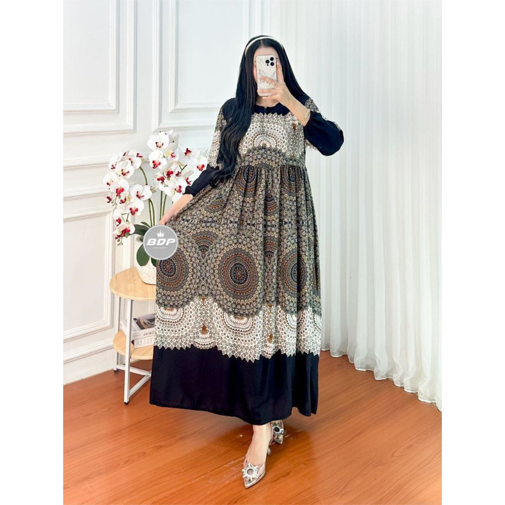 Gamis Dress CAP & Gamis Rayon Viscose Premium Terbaru - Rayon Premium Viscose - Gamis Terbaru 2025 -