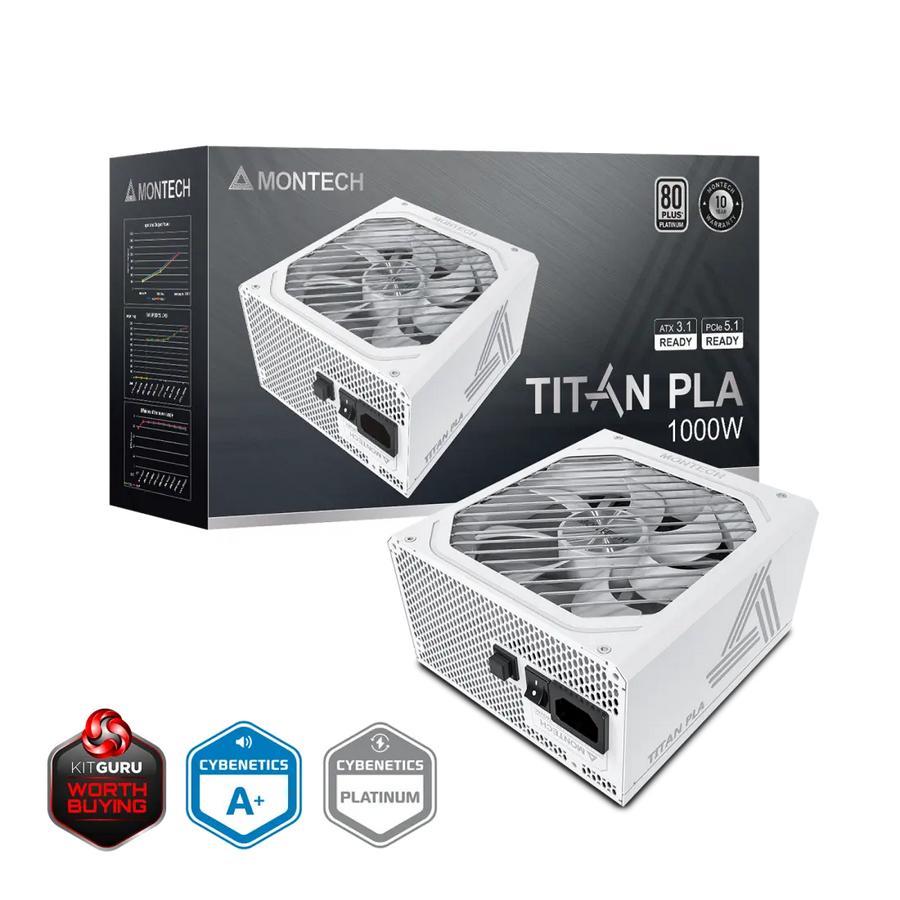 POWER SUPPLY MONTECH TITAN PLA 1000WATT 80+ PLATINUM - PSU 1000W