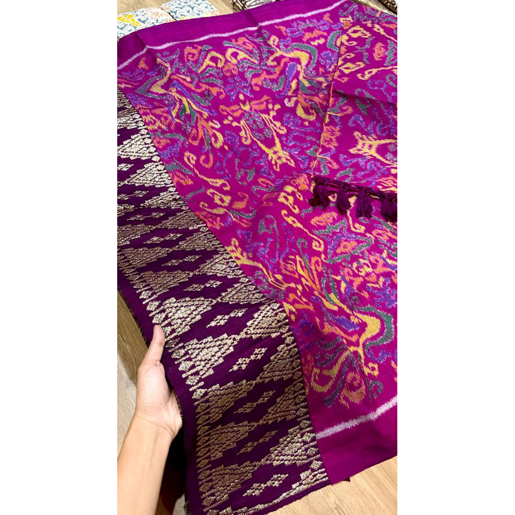 KAMEN SUTRA MASTULI REBONG SONGKET ORI  SET SELENDANG BESAR