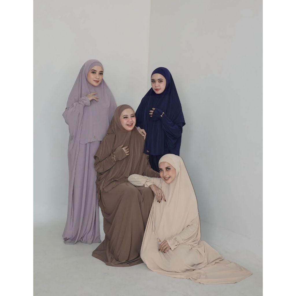 Mecca Set 2 | Adem | Syar'i | Muslimah fashion | Abaya umroh | | Hijab Abaya Gamis | Zade Indonesia