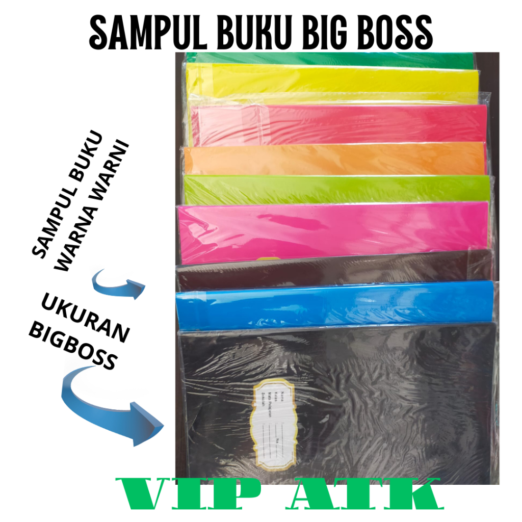 

1 Kodi ( 20 Lembar ) !!! Sampul Buku Warna Ukuran Boxy / Bigboss / Sampul buku Warna warni Sampul buku label nama