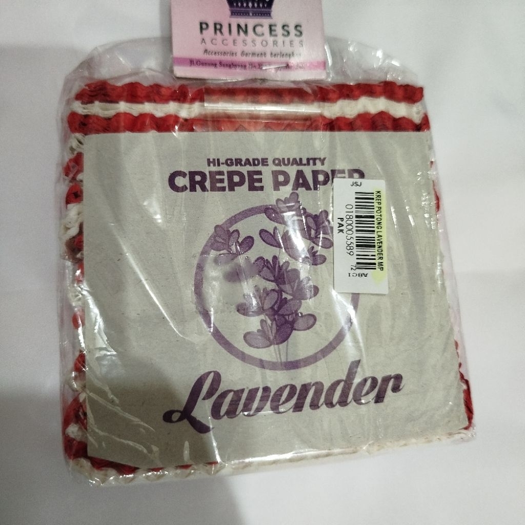 

kertas krep potong merah putih/kertas krep /merah putih