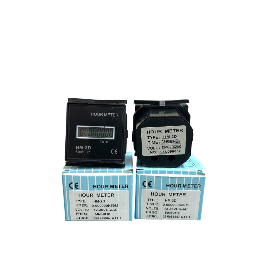 Hour meter HM-2R 12-36VDC/AC (no reset)