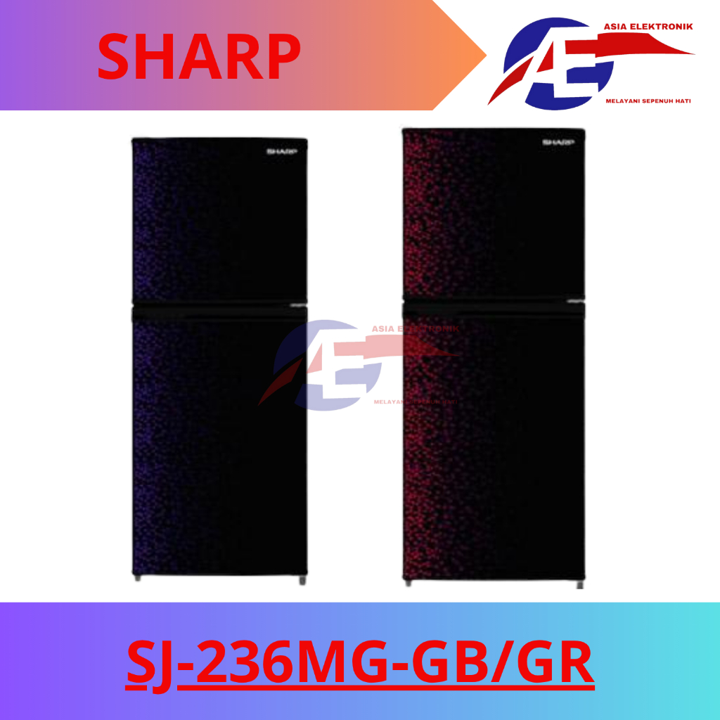 Kulkas Sharp  SJ-236MG-GB/GR | Kulkas 2 Pintu