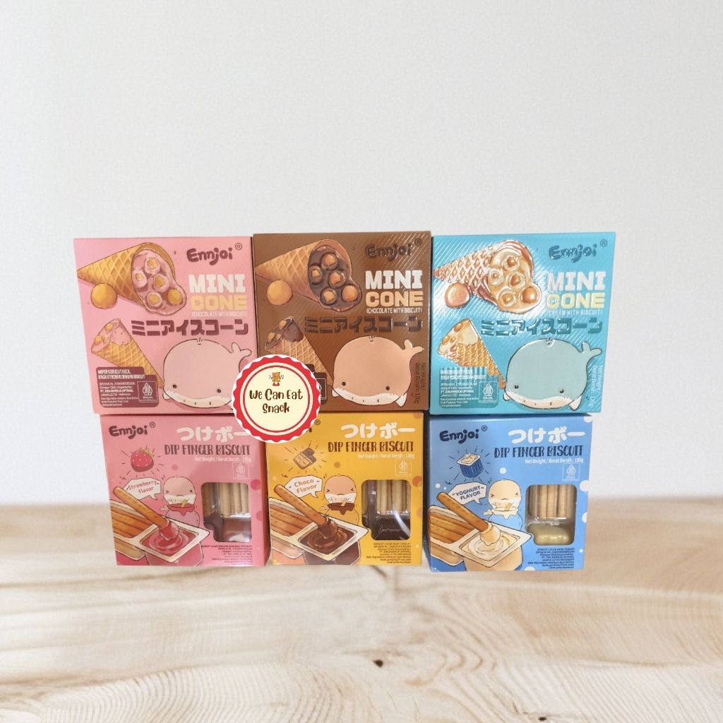 

Ennjoi Snack Dip Finger Biscuit/Mini Cone Wafer All Varian