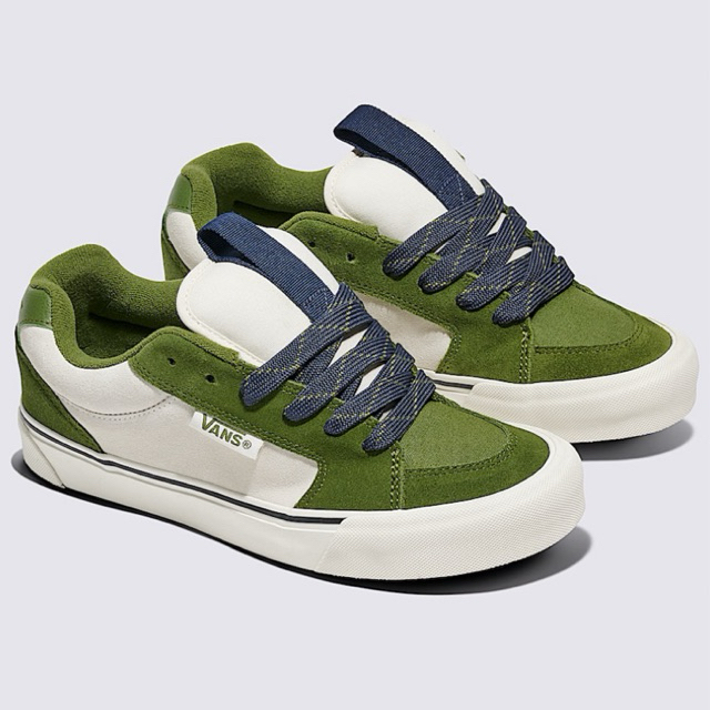 Vans Chukka Push Shoe - Marshmallow White/Green