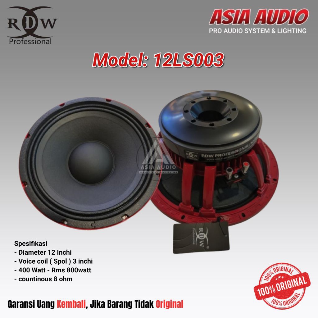 SPEAKER COMPONENT RDW 12LS003
