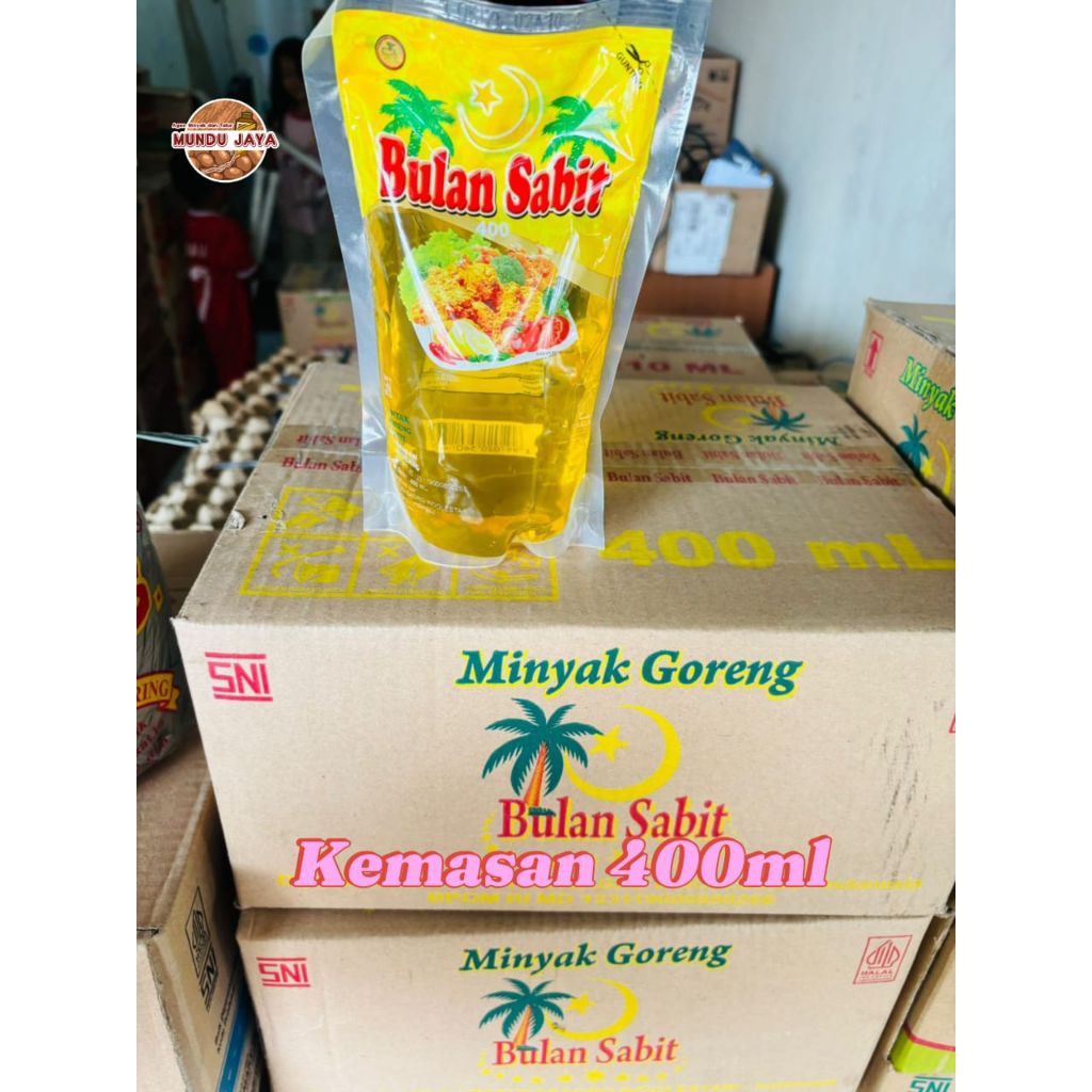 

Minyak goreng 400ml per karton isi 24pcs