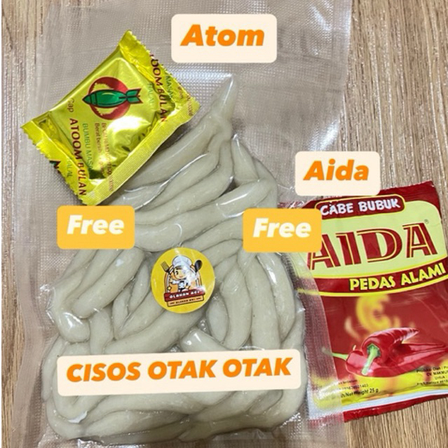 

Cisos 1/2kg petrik atau otak-otak mentah plus atom aida