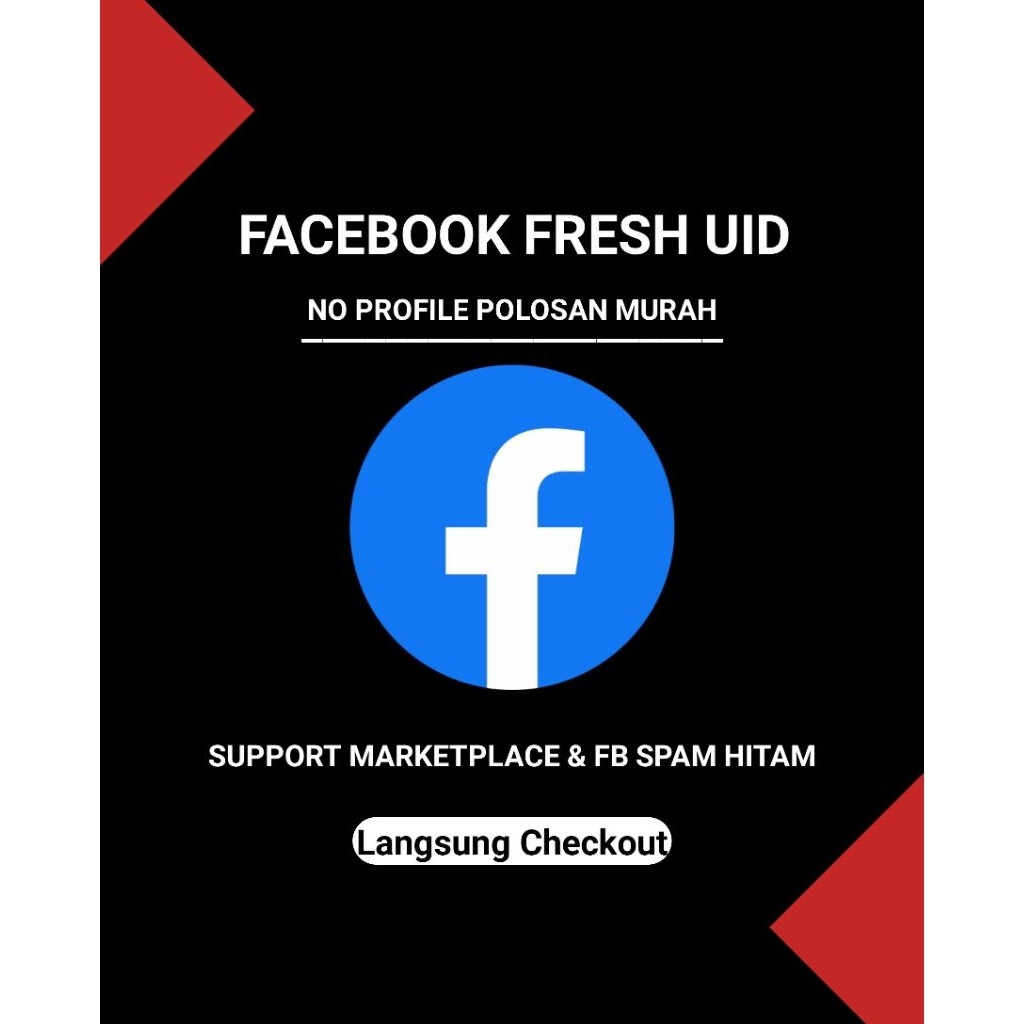 Akun Facebook Fresh Polosan No Foto Profile Murah