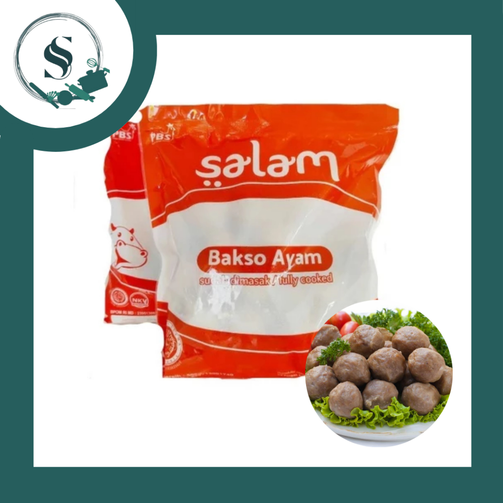 

(SM) SALAM BAKSO AYAM FROZEN 500GR | Frozen Food Bakso Ayam Salam