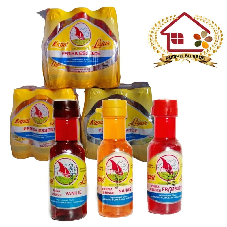 

(6 pcs x 20 ml) ESSENCE CAP KAPAL LAYAR ( Frambozen, Vanila/Cao, Nanas )