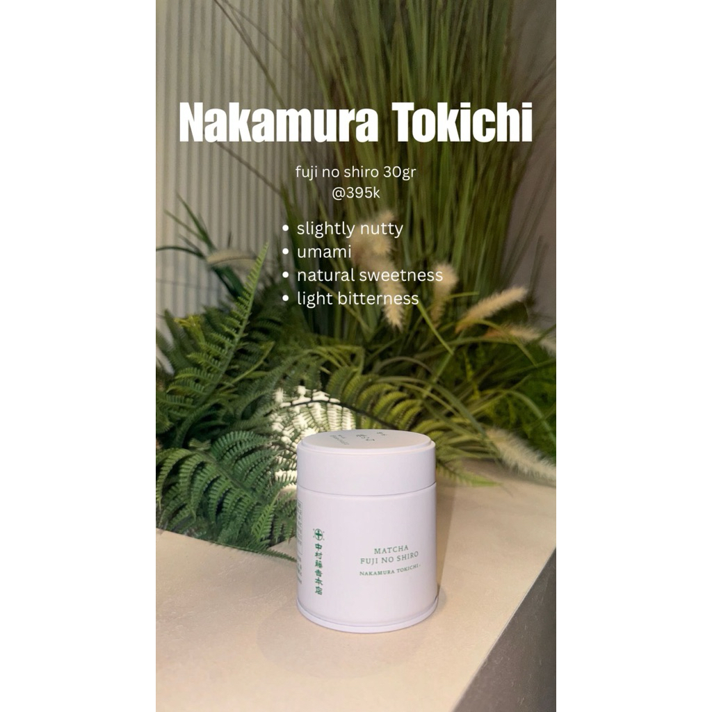 

READY Matcha powder Nakamura Tokichii Fuji No Shiro 30gr tin