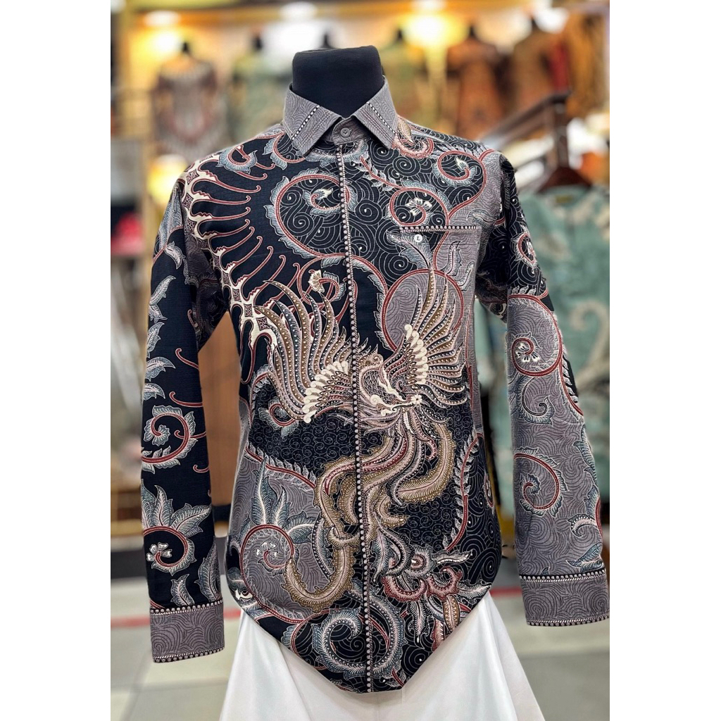 kemeja exclusive smock sutra ATBM /hem smock exclusive