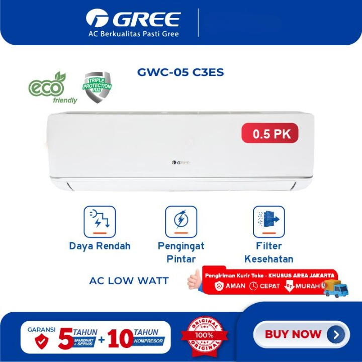 GREE AC 0.5 PK DELUXE LOW WATT 05 C3 PREMIUM SERIES