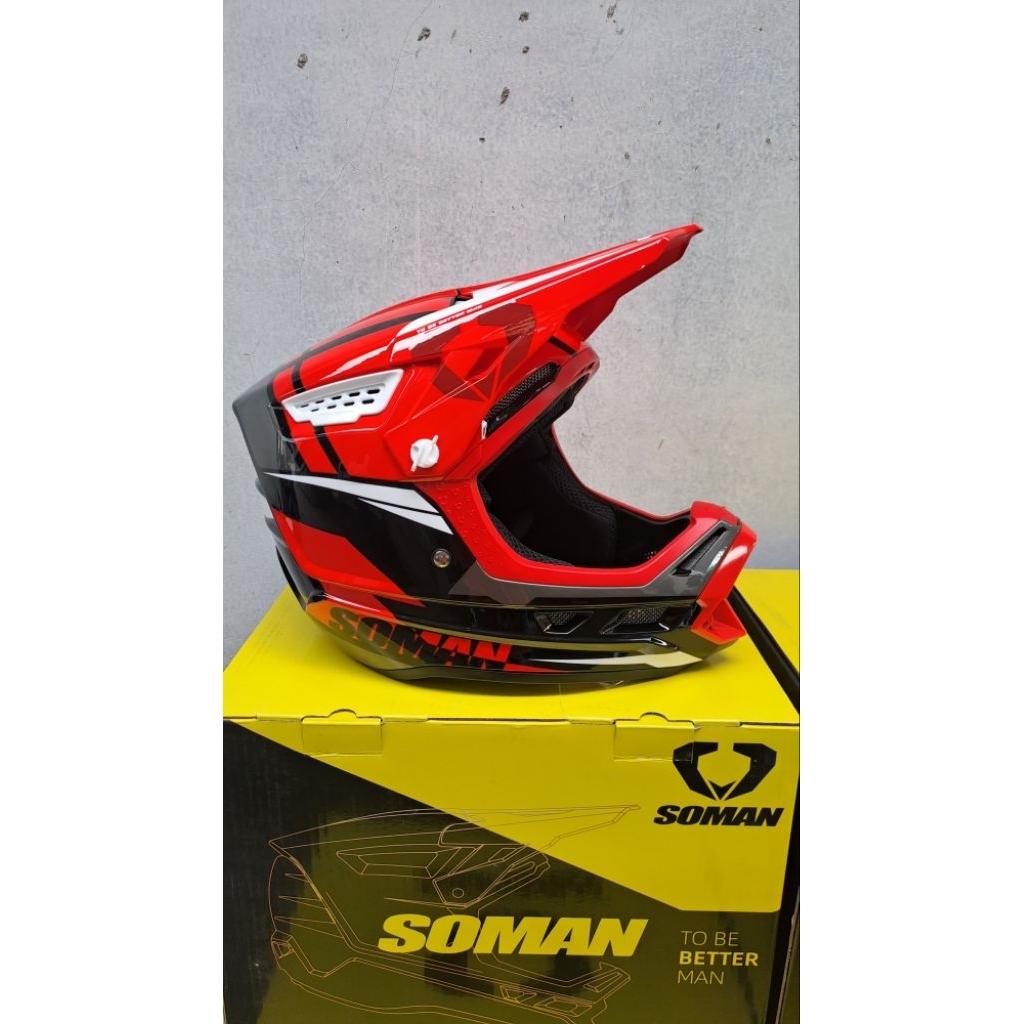HELMET DOWNHILL SOMAN M12 TERBARU 2025