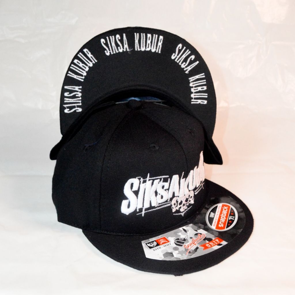 Topi Snapback Siksa Kubur Pria Keren - Topi Hiphop Original Distro | Streetwear Urban Style