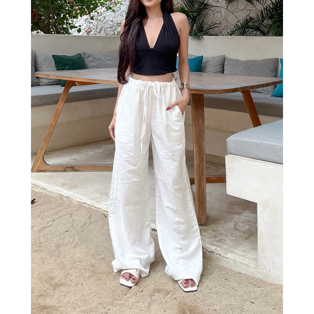 Lisa Linen Pants | Celana Panjang Wanita | Celana Linen