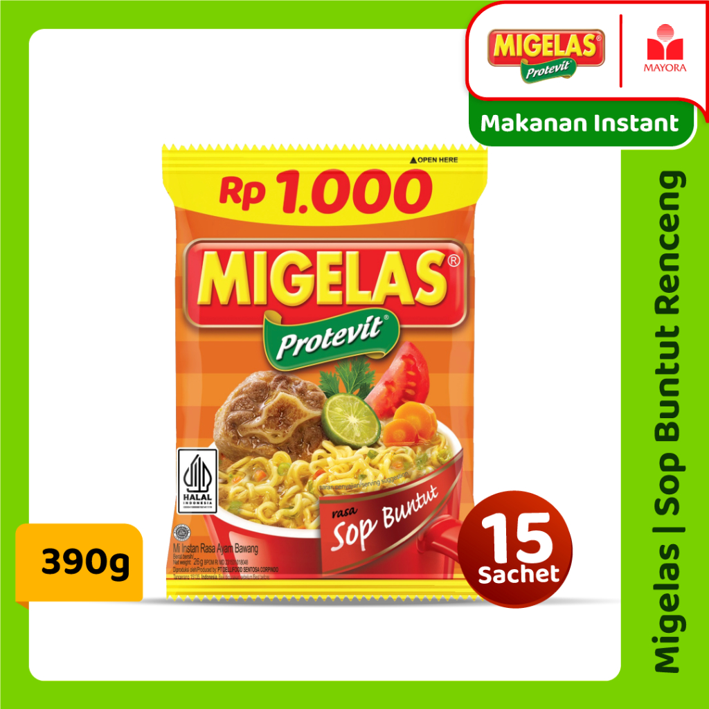 

Migelas Sop Buntut Renceng 15 Sachet