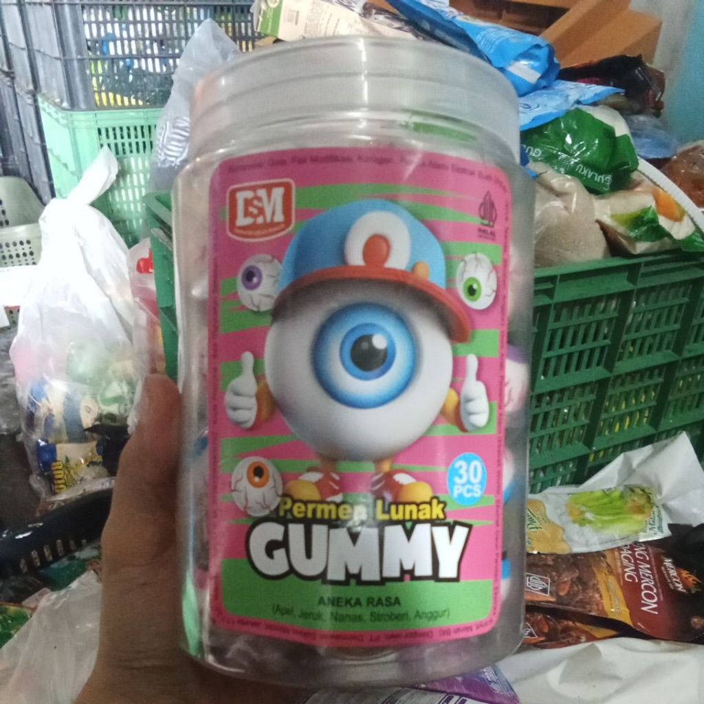 

Permen lunak gummy aneka rasa apel,jeruk,nanas,stroberi,anggur