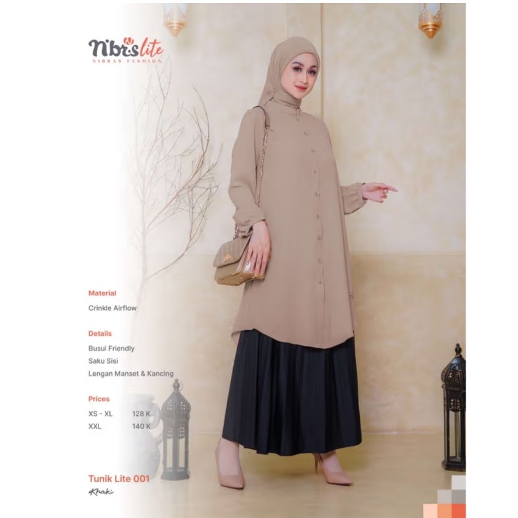 Tunik lite 001 khaki