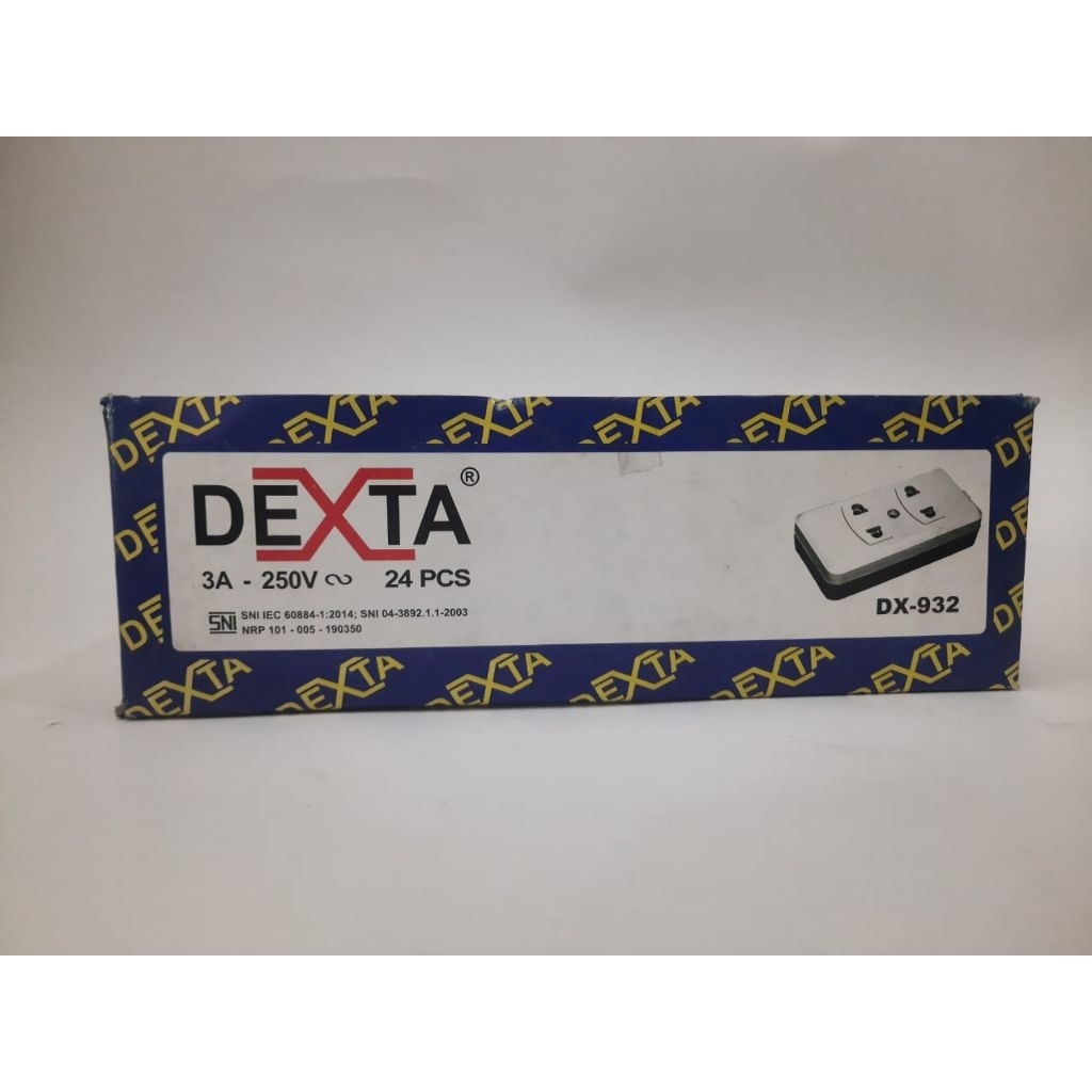 Stop Kontak Gepeng lubang 2 Dexta