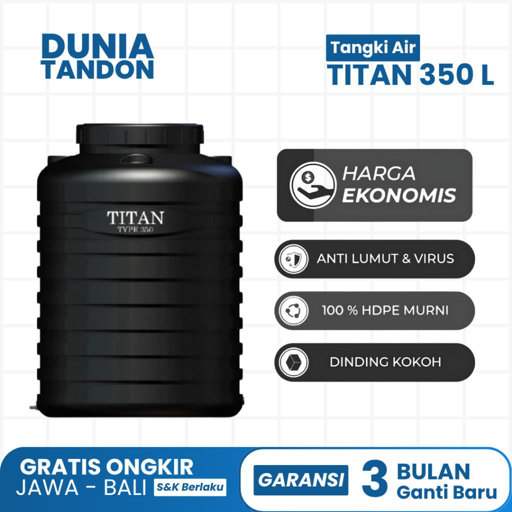 Tangki Toren Tandon air Titan Blow 350 L NEW