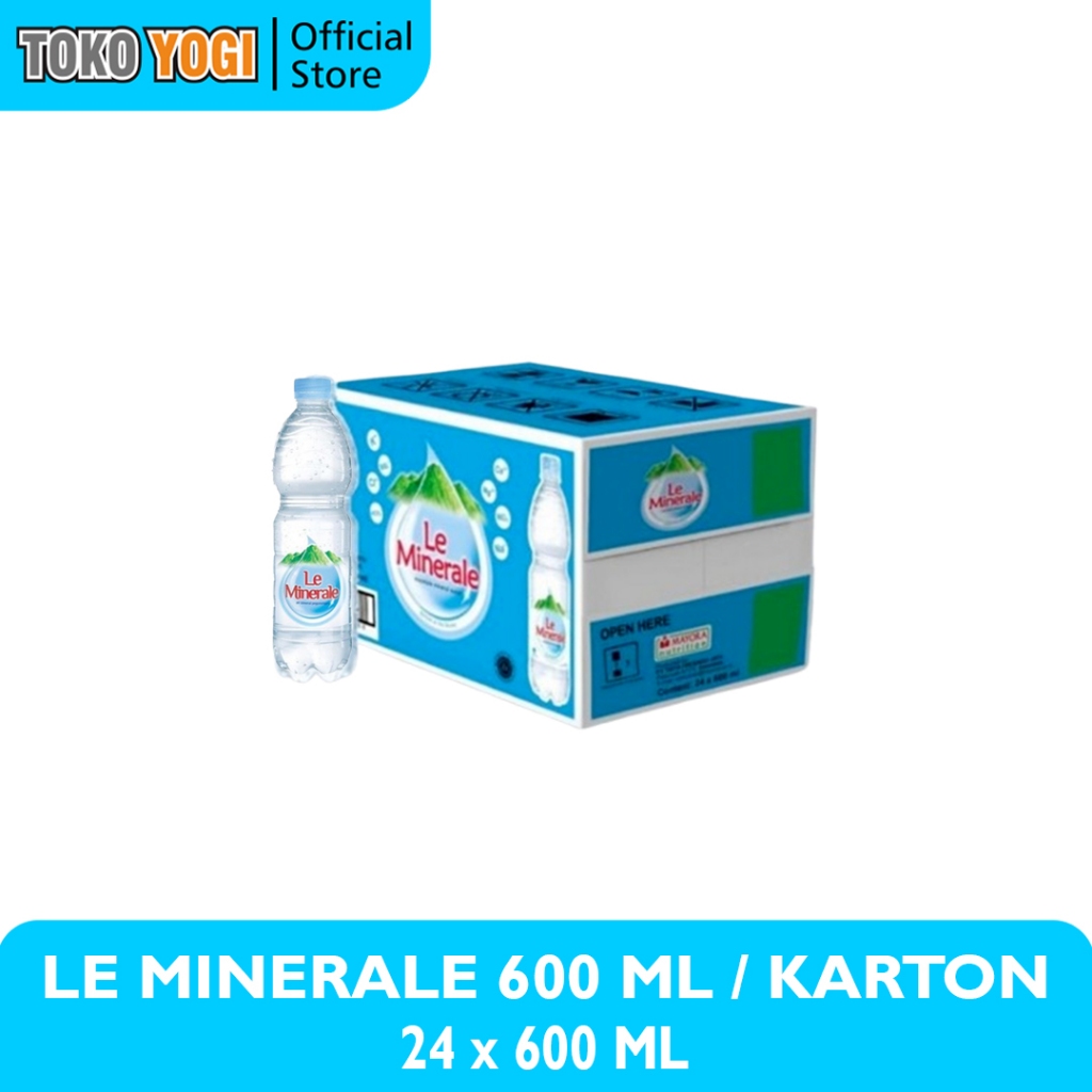 

LE MINERALE 600 ML BOTOL ISI 24 || KARTON