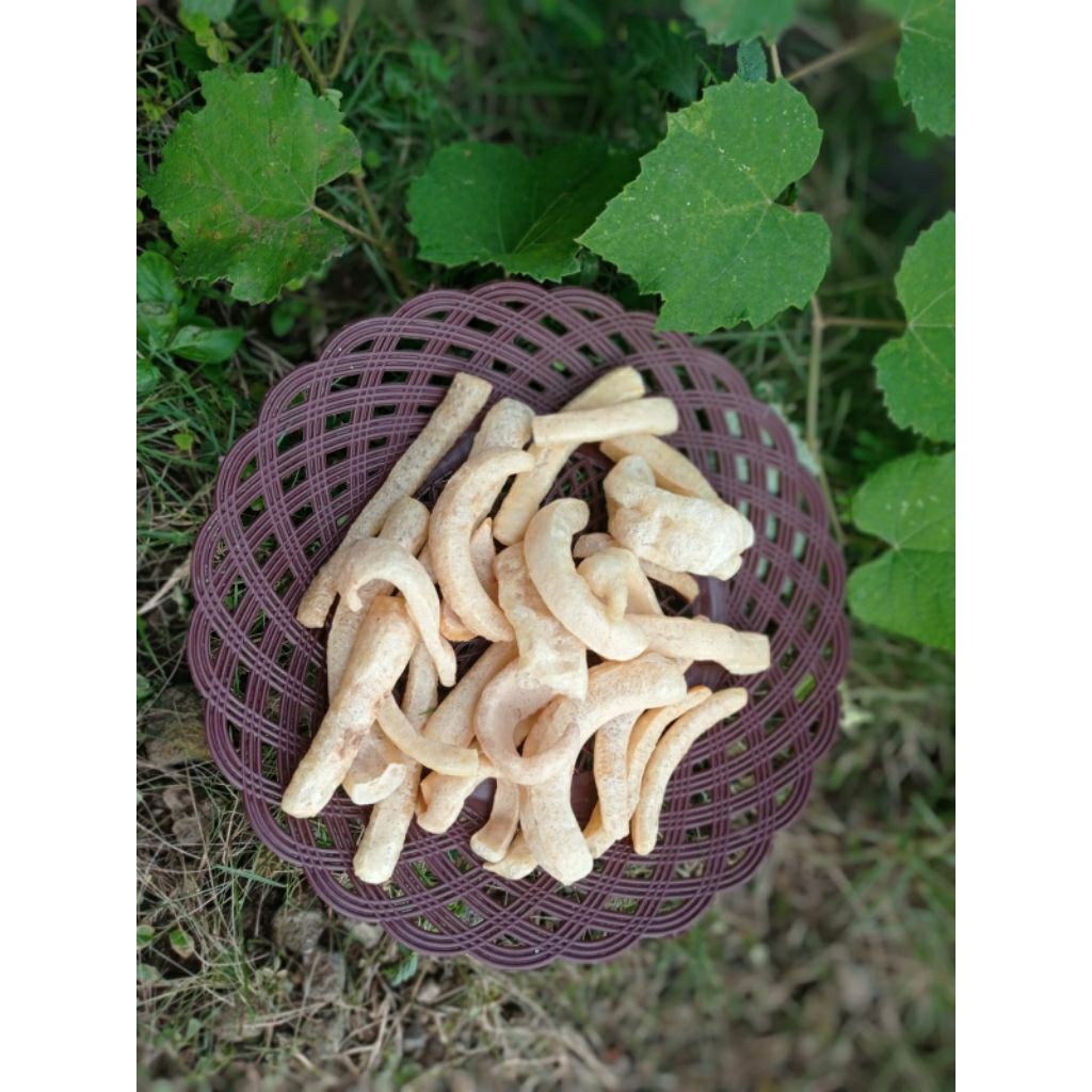 

krupuk kulit asli 100% / krecek sayur / krupuk kulit 100gr / rambak sayur