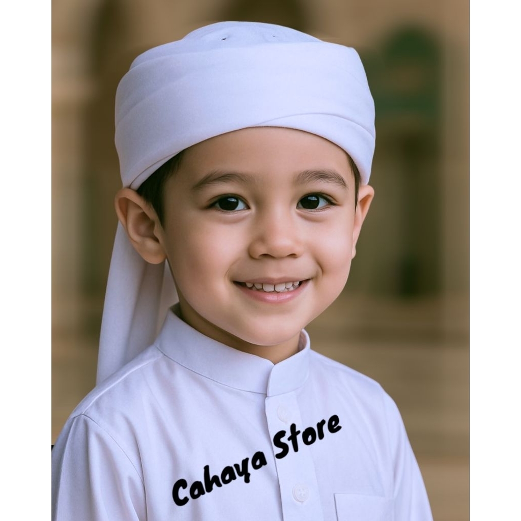 Peci Imamah Permanen 4Tingkat | Peci Imamah Permanen Anak-Anak | Peci Imamah Anak Laki-Laki | Peci I