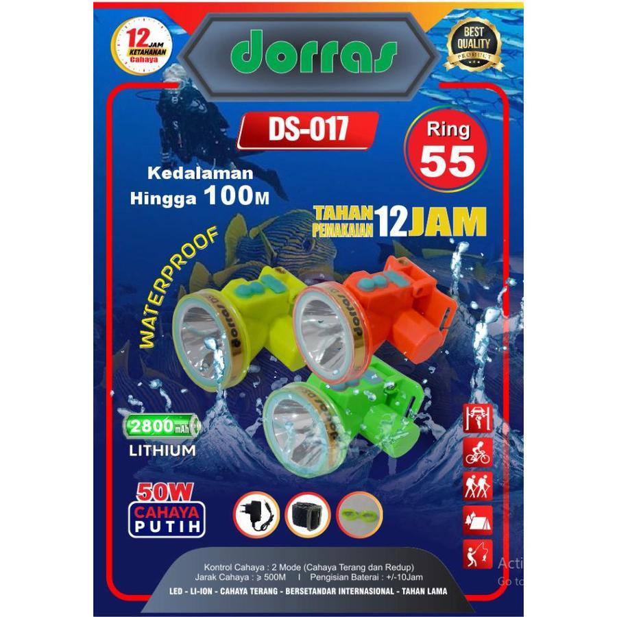 DORRAS DS-017 Senter Kepala Selam 50 Watt / Senter Doras 50 Wat