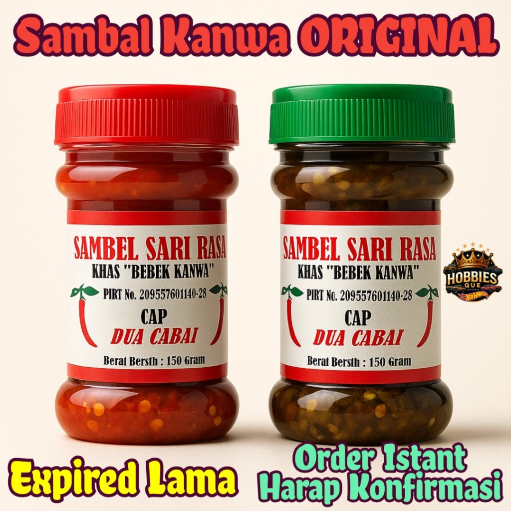 

Sambal Kanwa Depot Sari Rasa Sambal Bebek Kanwa Surabaya 150gram Sambal Pedas