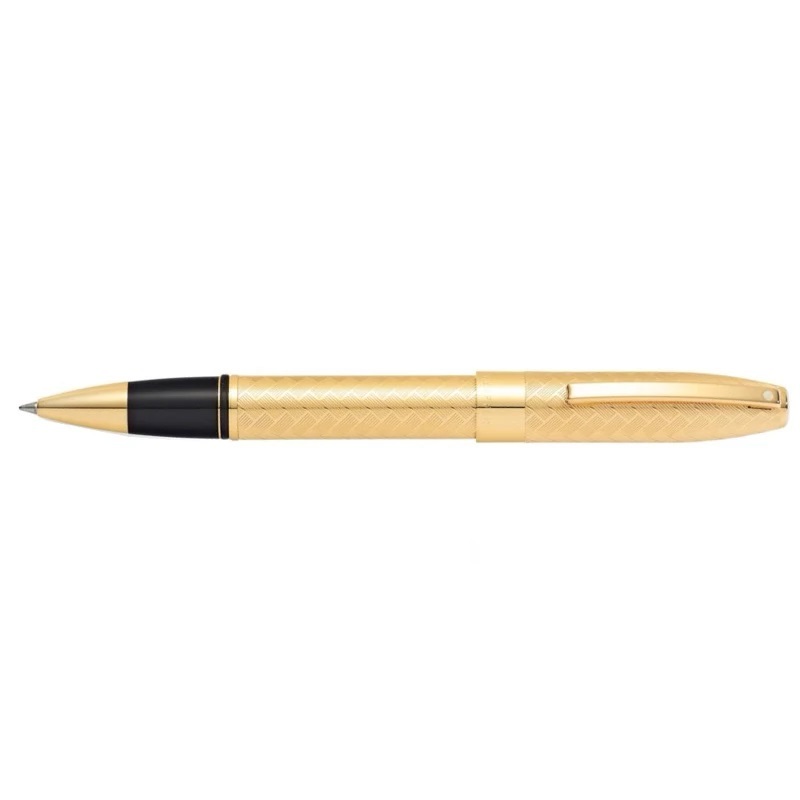 

Sheaffer Legacy Heritage Polished 23K Gold Plated PVD With Chevron Pattern Rollerball