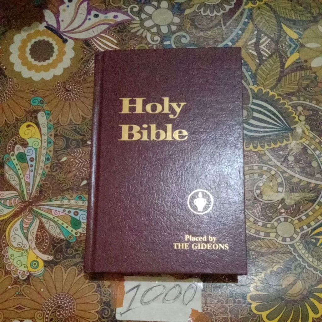 BUKU HOLY BIBLE, PLACED BY.THE GIDEONS