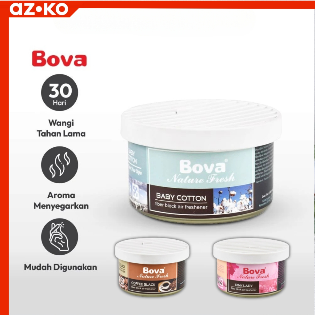 Pengharum Mobil Aroma Alam Segar Air Freshener nature Fresh BOVA By Azko Indonesia