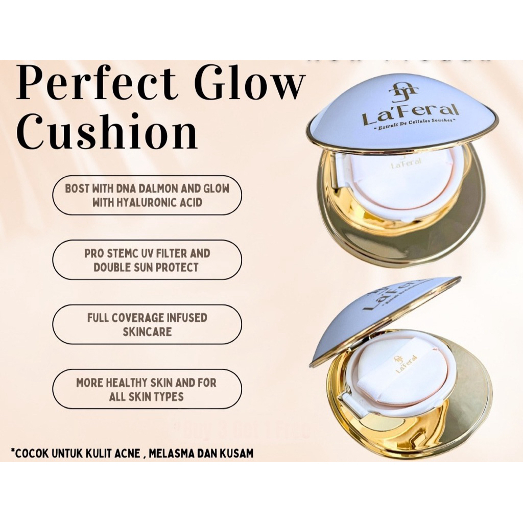 laferal cushion glowing skincare bedak