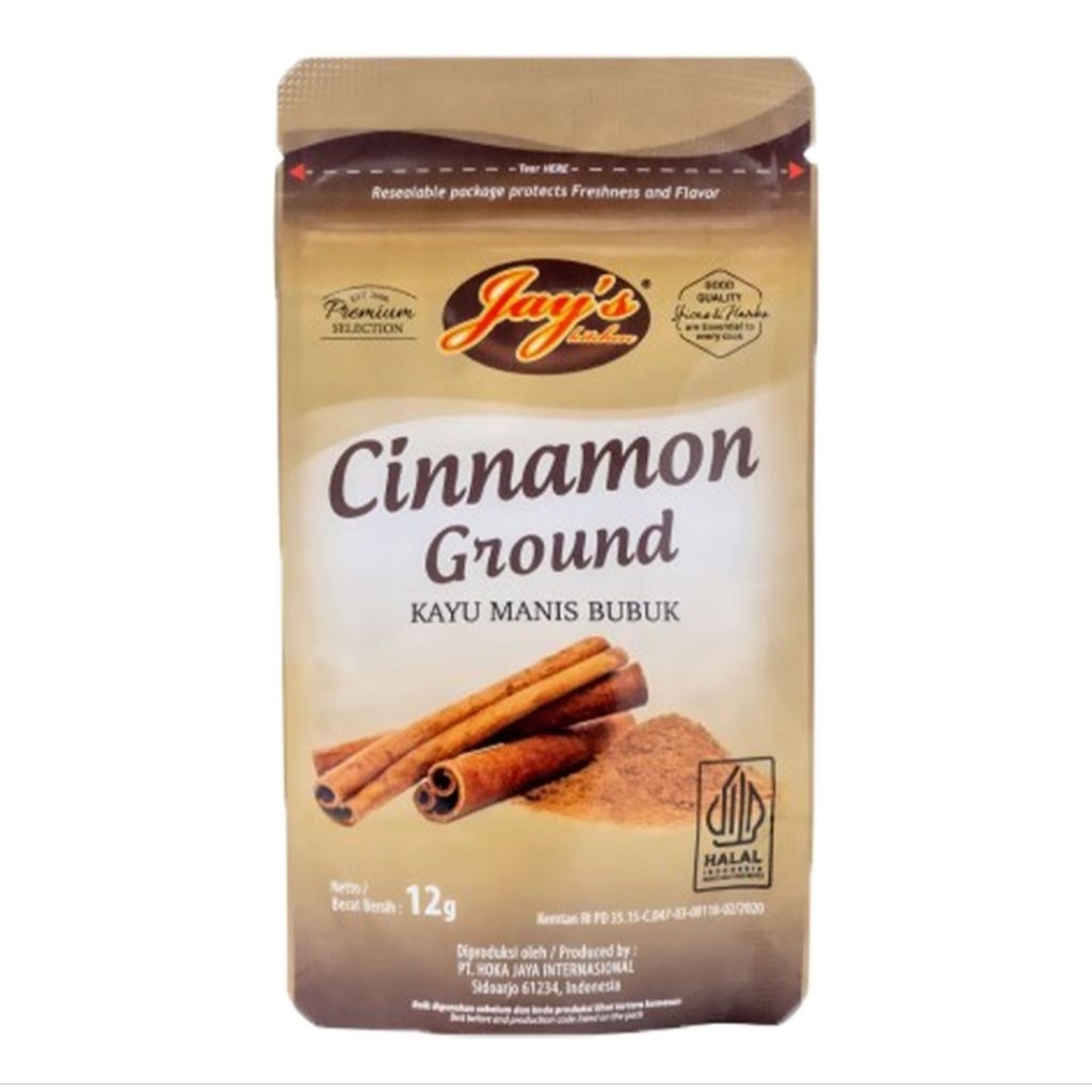 

Jay's Kitchen Cinnamon Ground Kayu Manis Bubuk 12 g