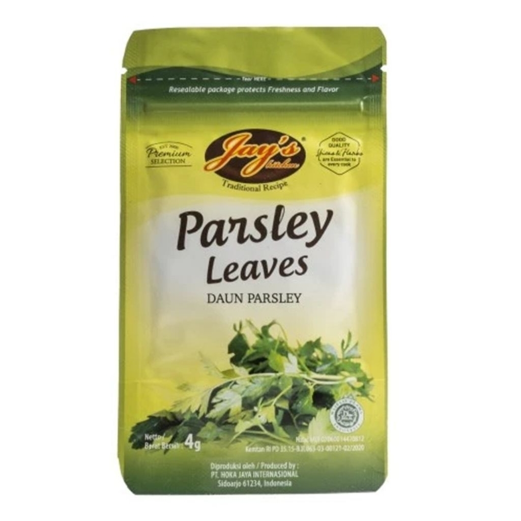 

Jay's Kitchen Parsley Leaves Daun Parsley 4 g
