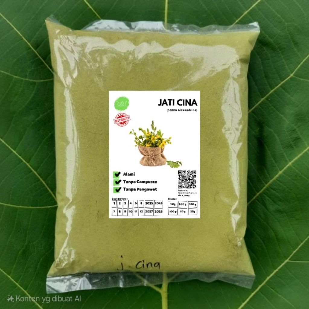 

Jati Cina Bubuk 500gr Serbuk Daun Jati Cina Murni