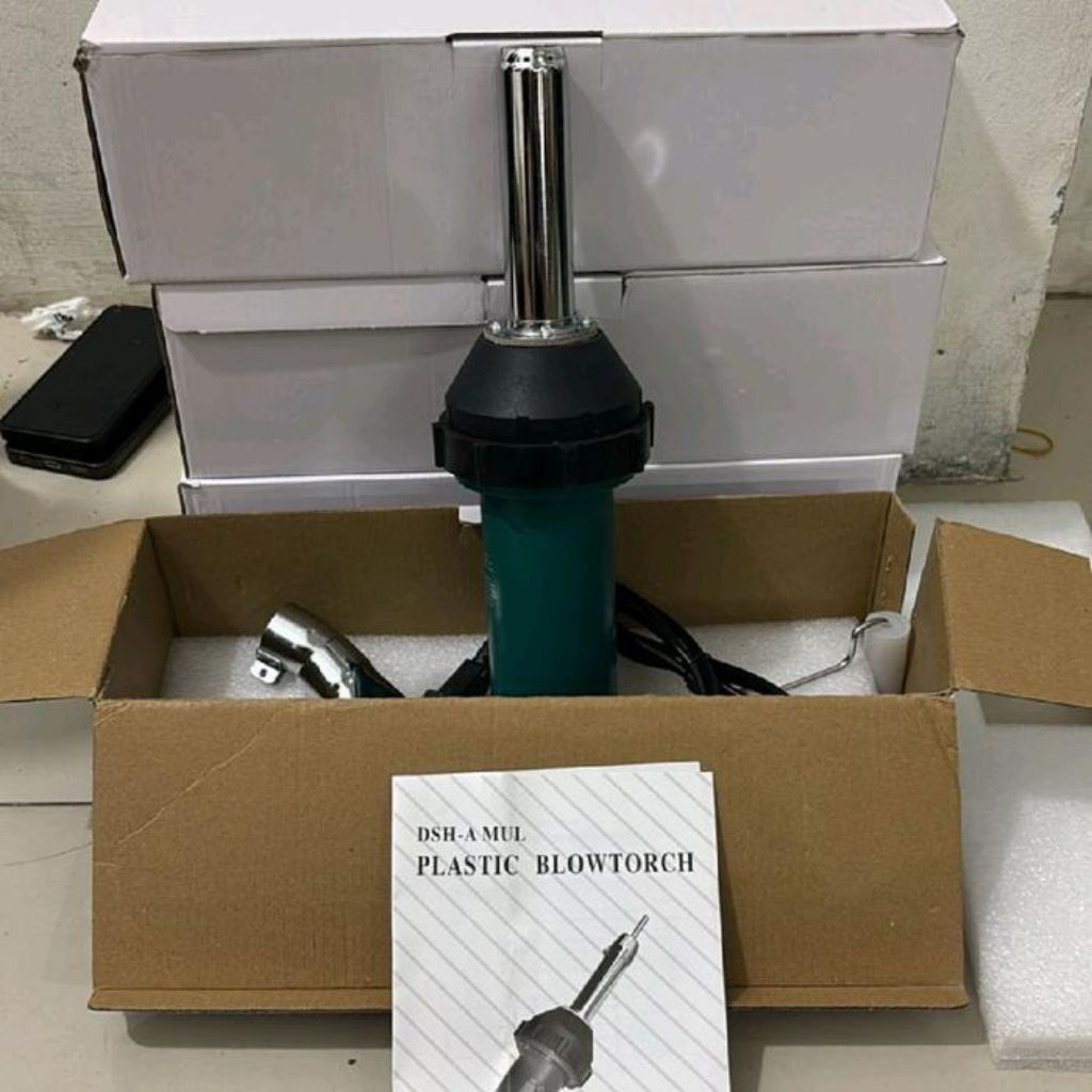 Hot Air Torch Plastic Welding Gun Welder 220V 1600W