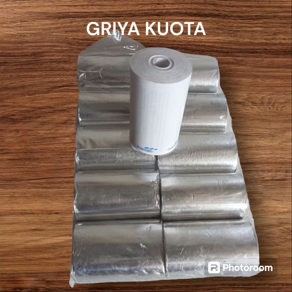 

kertas thermal logo bang mandiiriii 10 roll