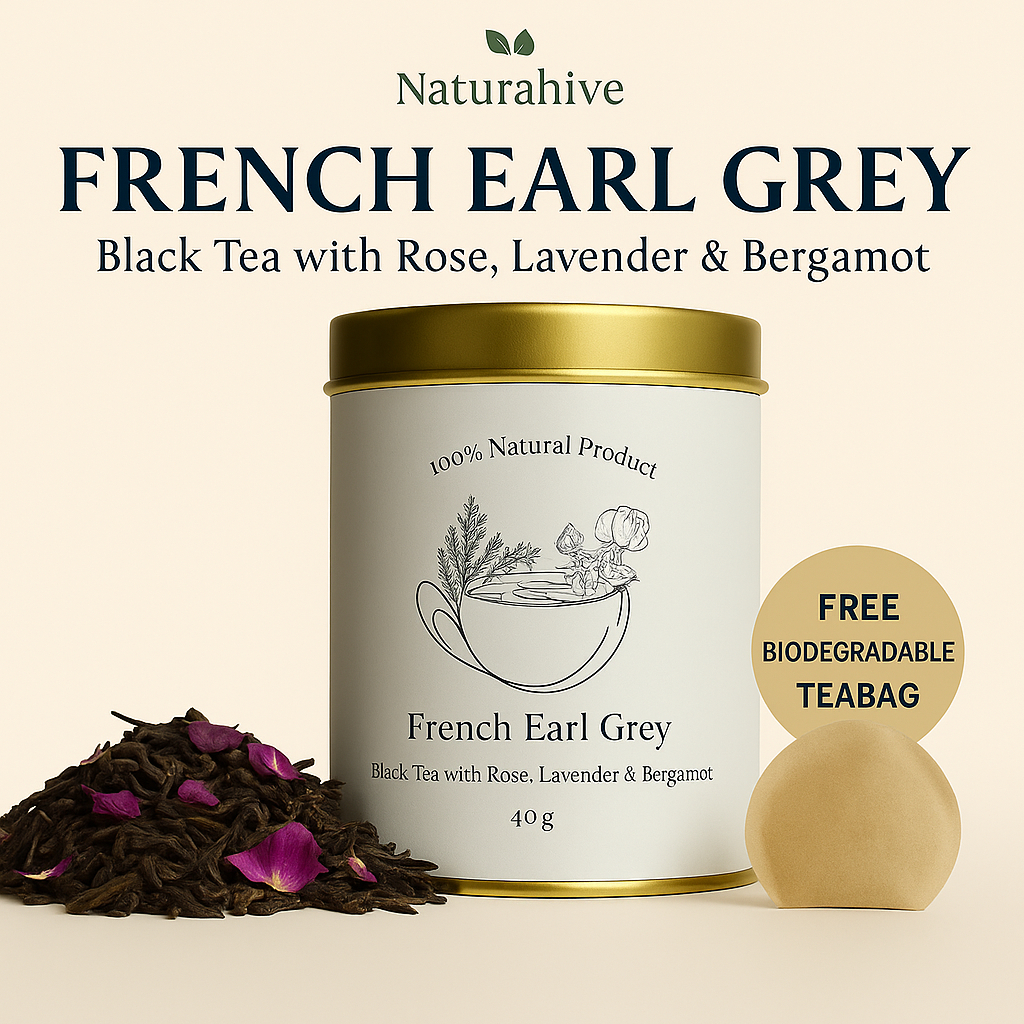 

Naturahive Premium French Earl Grey Tea/Teh Hitam French Earl Grey Tea–Rose,Lavender & Bergamot|40g