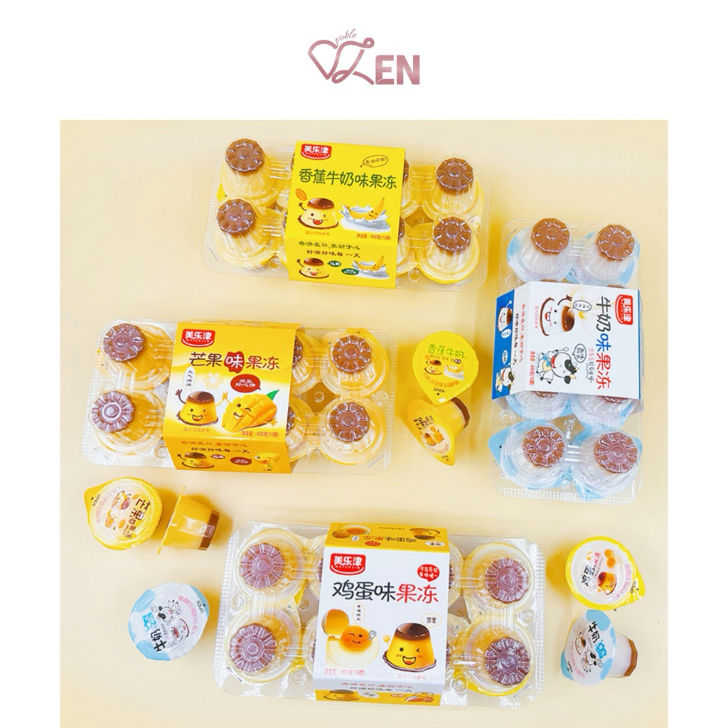 

double.zen ಇ. Pudding Jelly Su Zai Zai When I Fly Towards You (Puding Jeli WIFTY Mango Egg Strawberry Banana Milk Mangga Stroberi Pisang Susu Telur)