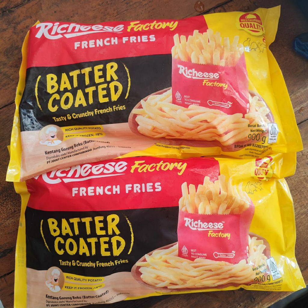 

Richeese Ketang batter coated 900gr kualitas restoran /kentang French fries