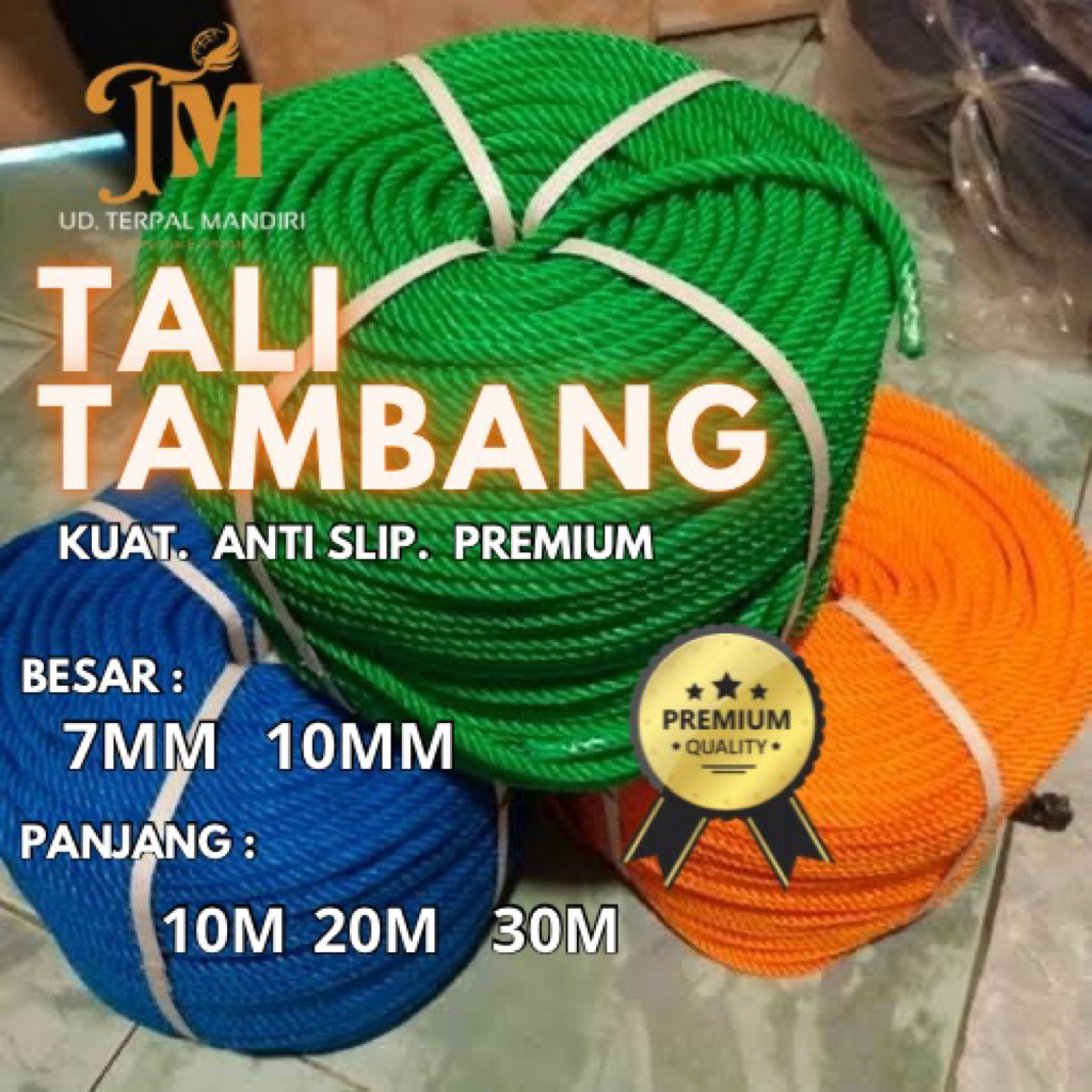 

Tali Tambang 7mm-10mm Kuat Anti slip & Best Quality