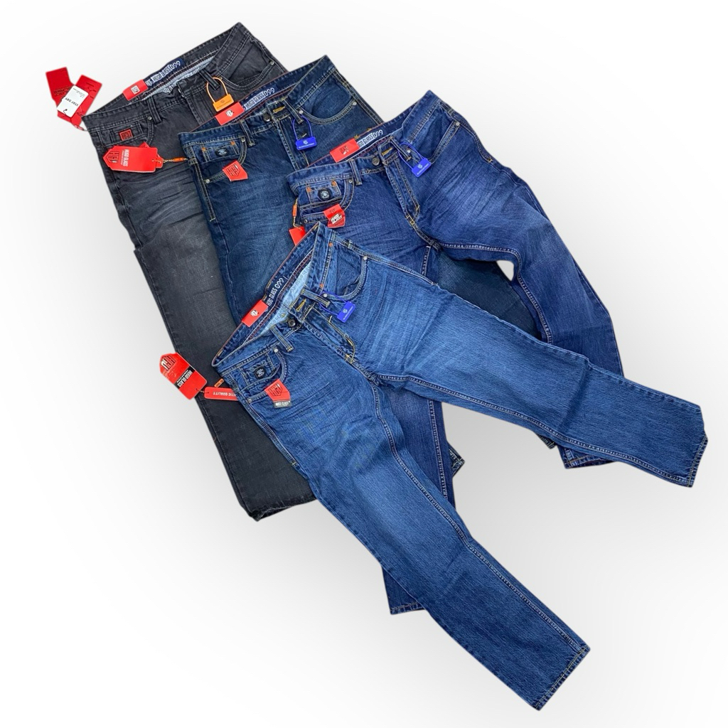 CELANA JEANS PANJANG REGULER FIT - BAHAN DENIM NON STRETCH HG GLAS