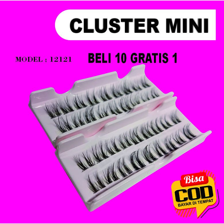 Bulu mata tanam CLUSTER MINI MURAH BISA COD,LEMBUT,HALUS