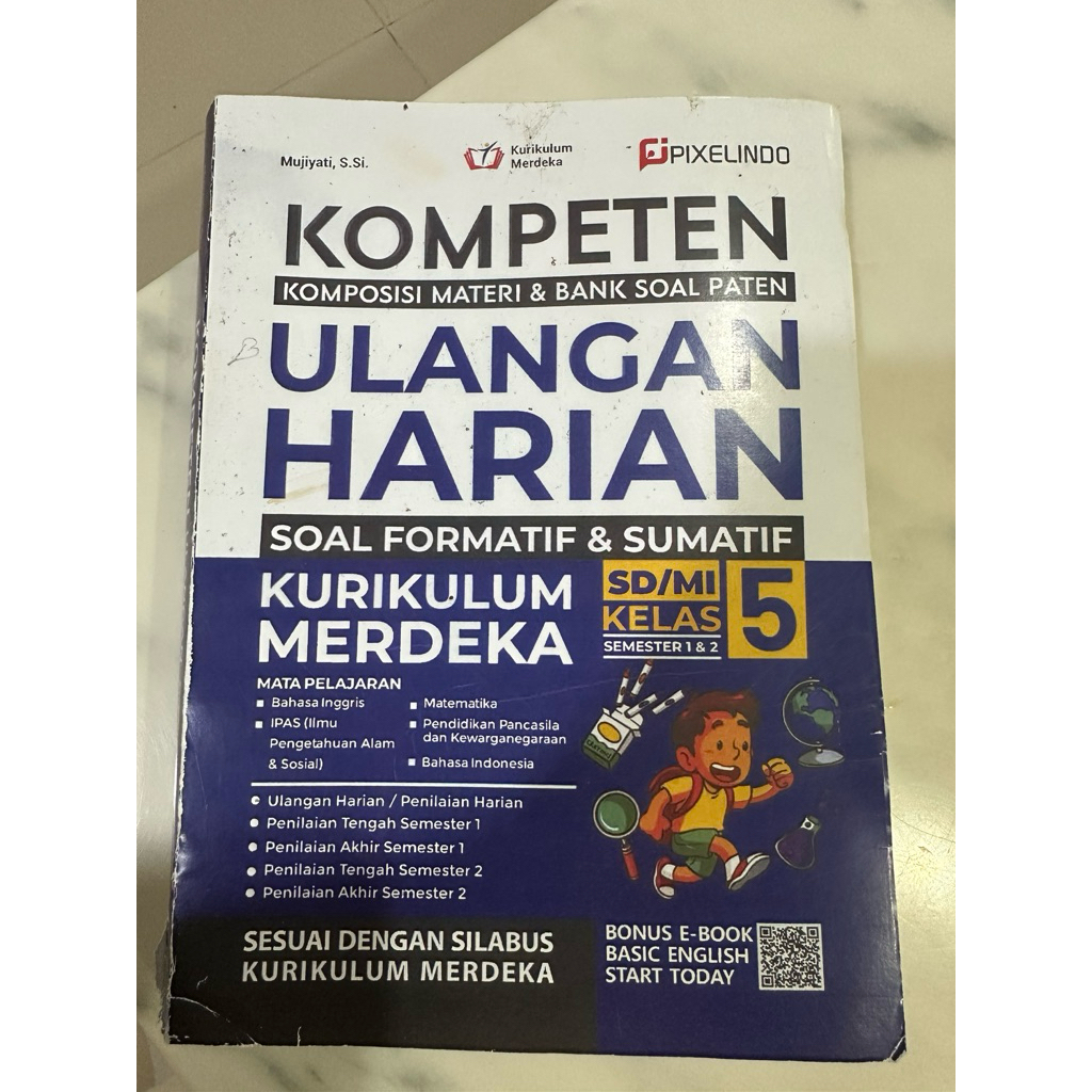 Preloved ~ buku kompeten ulangan harian kurikulum merdeka kelas 5
